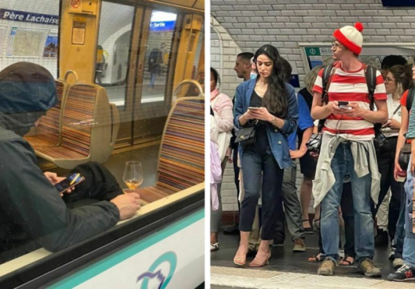 35 Times People Spotted The Wildest Things On The Paris Metro And Had To Snap A Pic