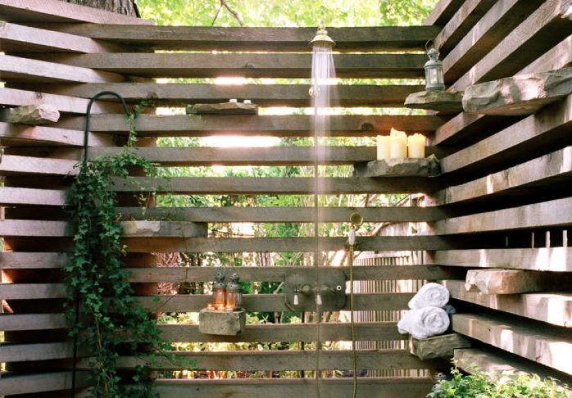 An Urban Outdoor Shower (Privacy Included)