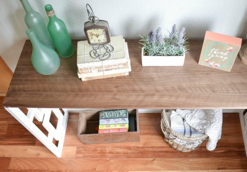 DIY Fretwork Table with Walnut Plywood Top