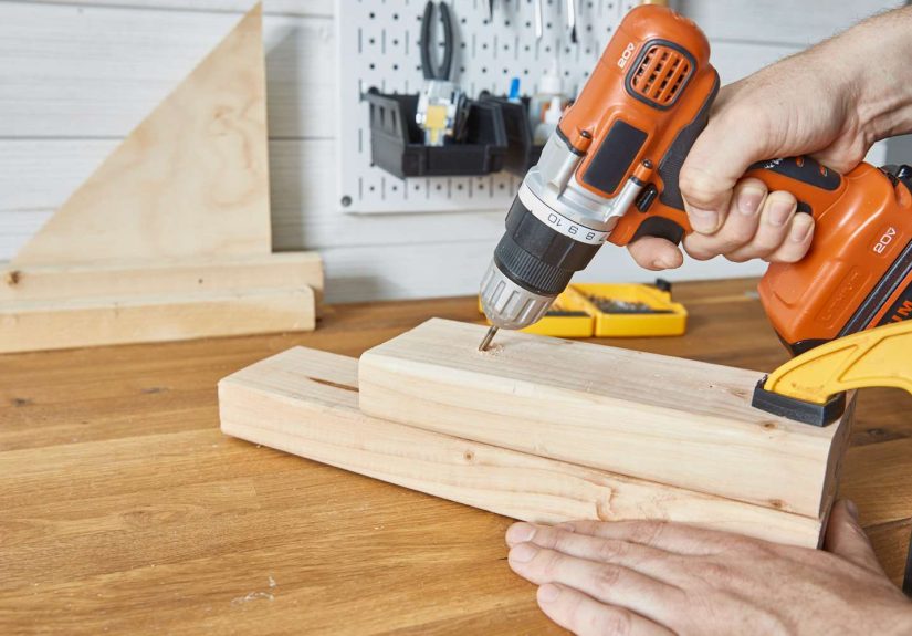 How to Drill at an Angle Into Wood