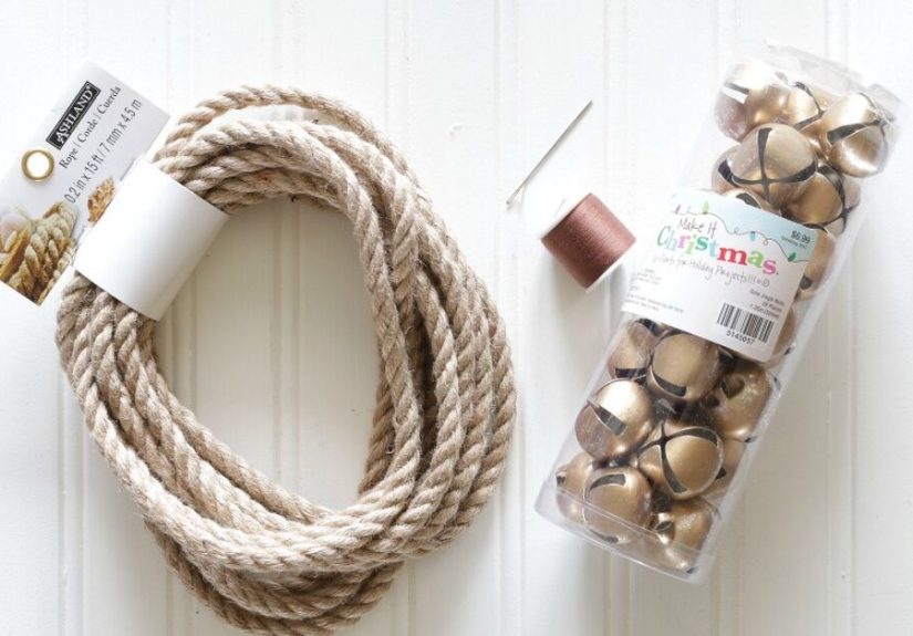 How To Make a Simple and Inexpensive Jingle Bell Garland DIY