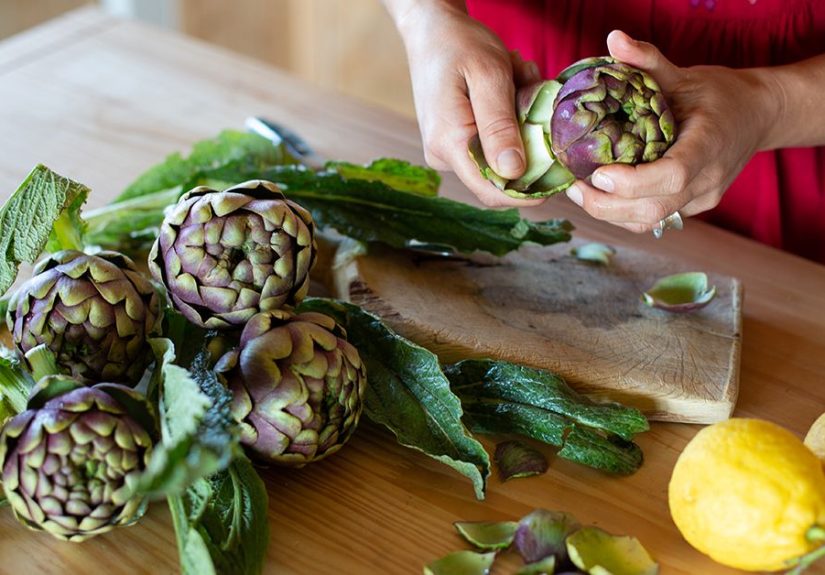 Preparing Artichoke as a Vegetable Side