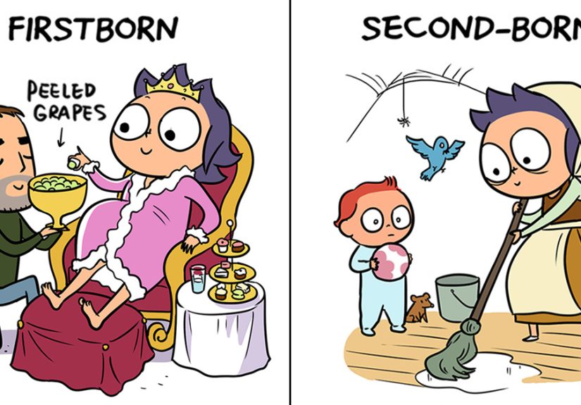 16 Comics Reveal The Difference Between First And Second Kid