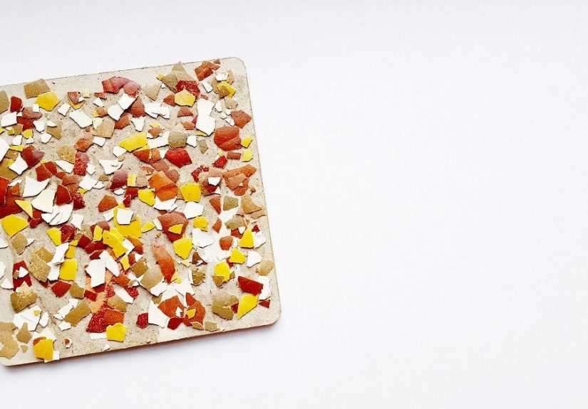 Cracked Eggshells Craft Idea- a Mosaic Coaster.