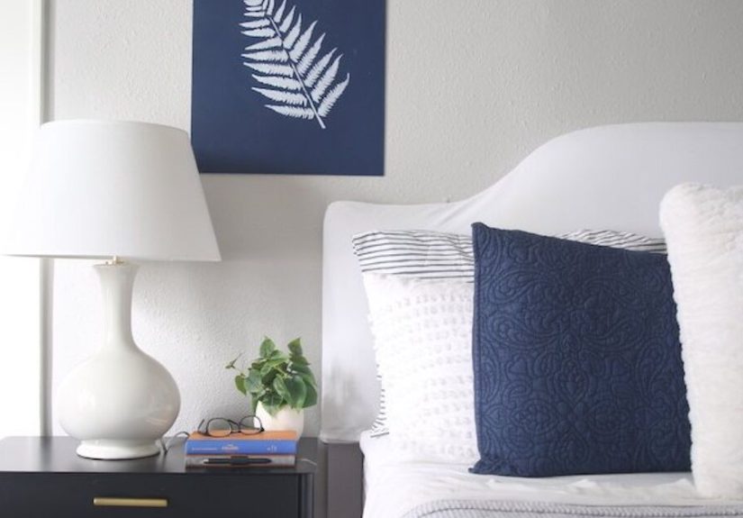 DIY Fern Stencil Painting