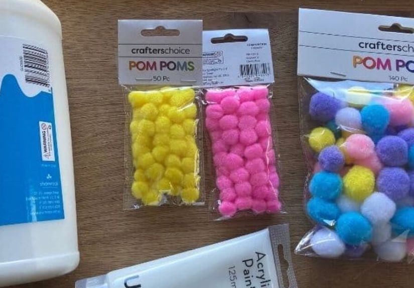 Get Kids Crafting With Easy Pom Pom Paper Mache Letters