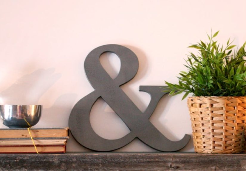 How to Make an Ampersand Cutout Sign