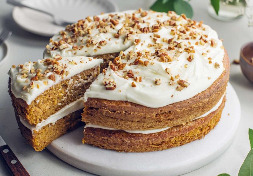 Pumpkin Cake With Cream Cheese Frosting Recipe