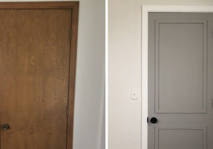 Quick and Cheap DIY Door Makeover Idea