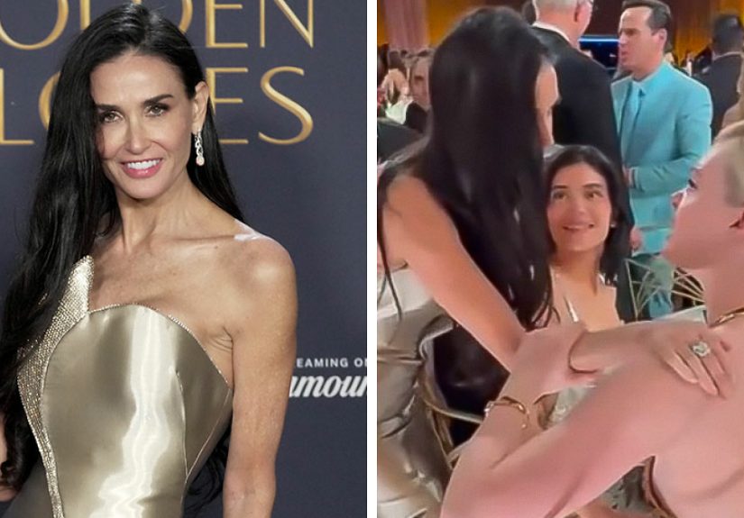 “Rude” Demi Moore Awkwardly Ignores Kylie Jenner After Golden Globes Win: “This Is Actually Sad”
