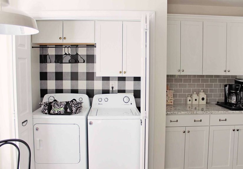 25 Stylish Small Laundry Room Ideas With a Top-Loading Washer