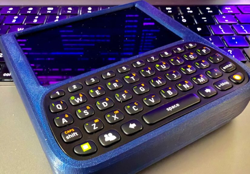 A Very Tidy Handheld Pi Terminal Indeed