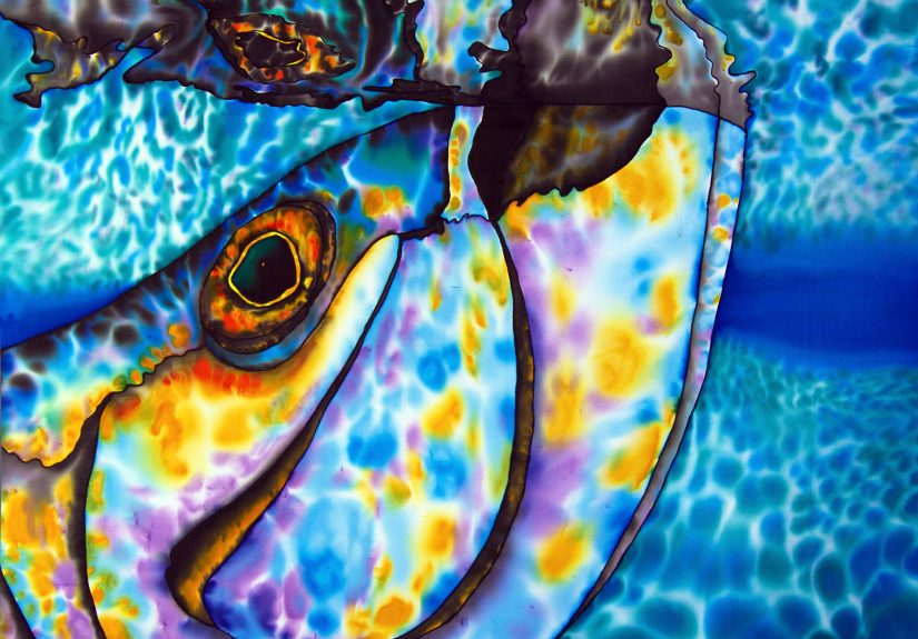 Creating Powerful Paintings Using Silk Batik.