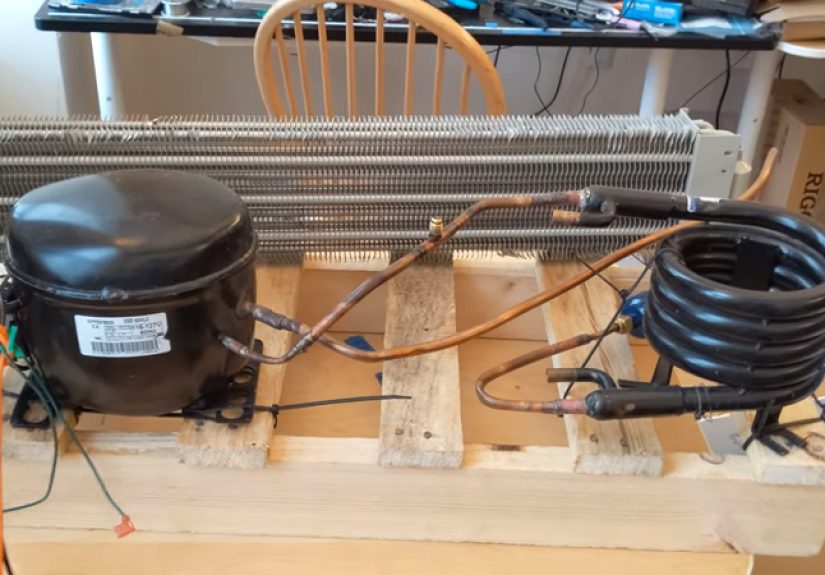 DIY Air Conditioner Built From Weird Donor Appliance