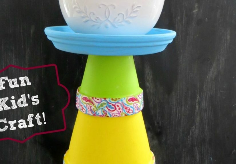 DIY Terra Cotta Pot Tower
