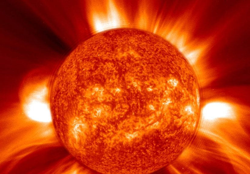 Earth, the Moon, and Mars All Got Hit by a Sun Explosion
