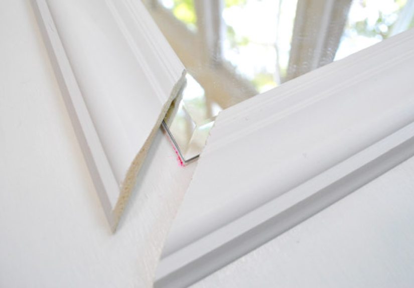 Framing Out A Mirror That's Mounted On A Door