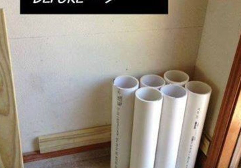 Gardening Tool Reorganization- PVC Storage Hack