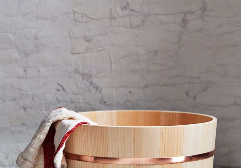 Hinoki Copper Bath Bucket