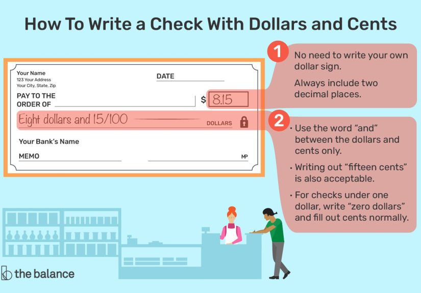 How to Write Dollars and Cents on a Check