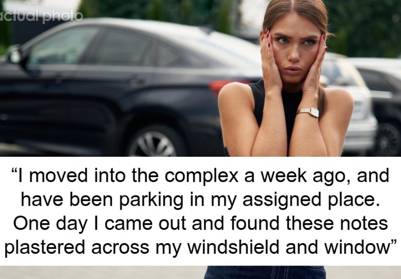 Lady Gets Anonymous Stickers On Windshield Demanding Her Paid Parking Spot, Starts Investigation