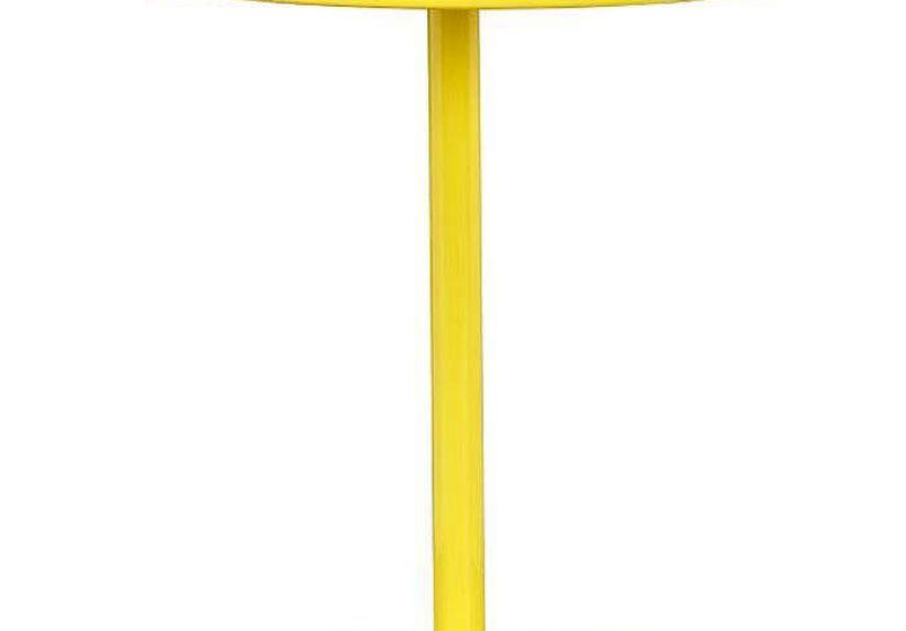 Pedestal Graphite Side Table