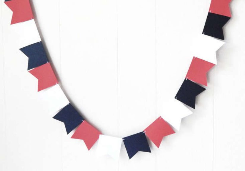 Red White Blue Flag Bunting