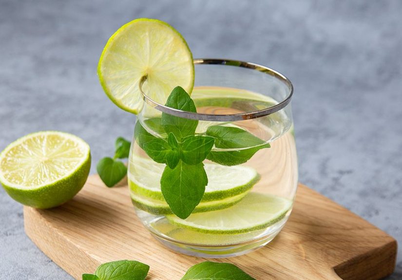 Basil Lime Spa Water