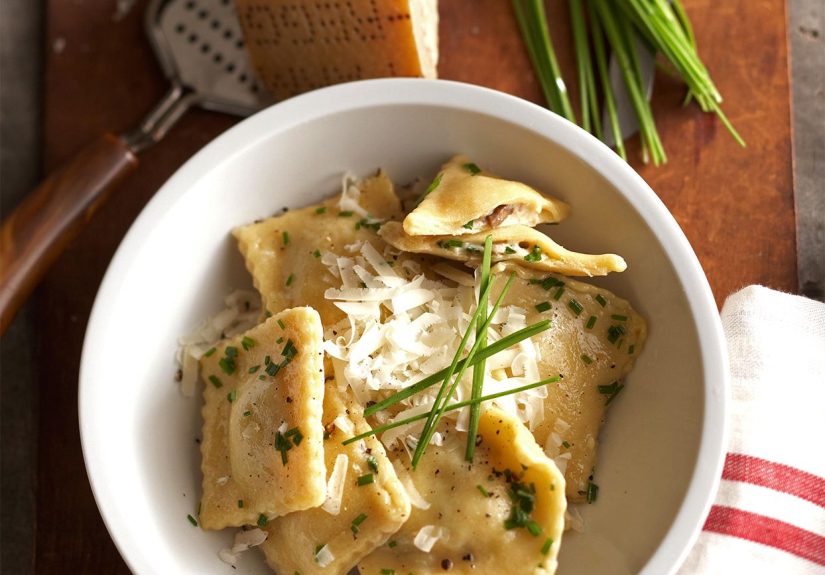Homemade Mushroom Ravioli